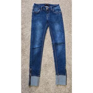 Miss RJ Denim Skinny Cuffed Ankle Jeans Size 4